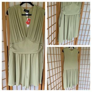 Cider Pale Green Ribbed One Piece Romper SZ 18/20…Cider SZ 3X NWT